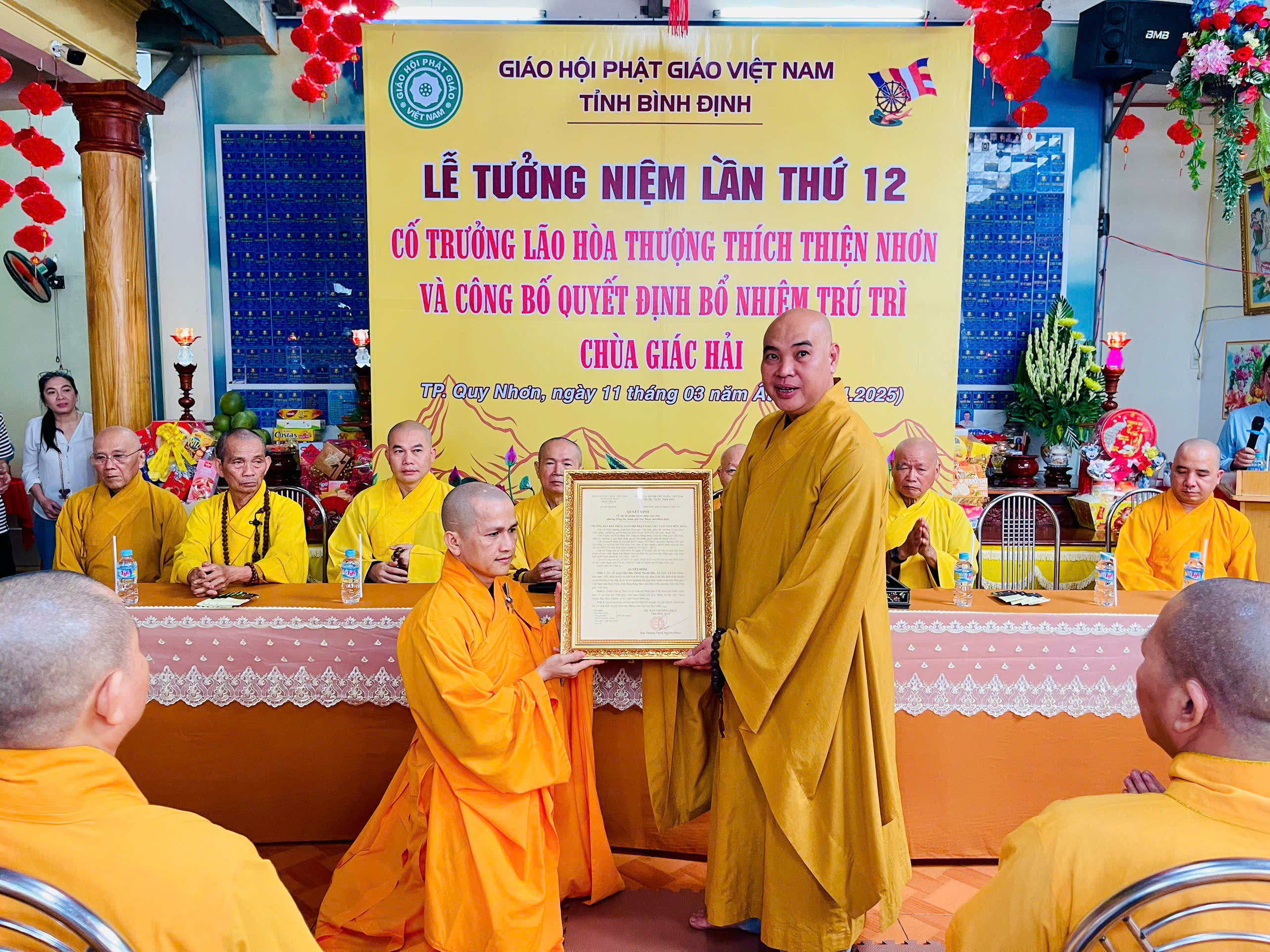 Lễ bổ nhiệm trụ trì chùa Giác Hải Quy Nhơn